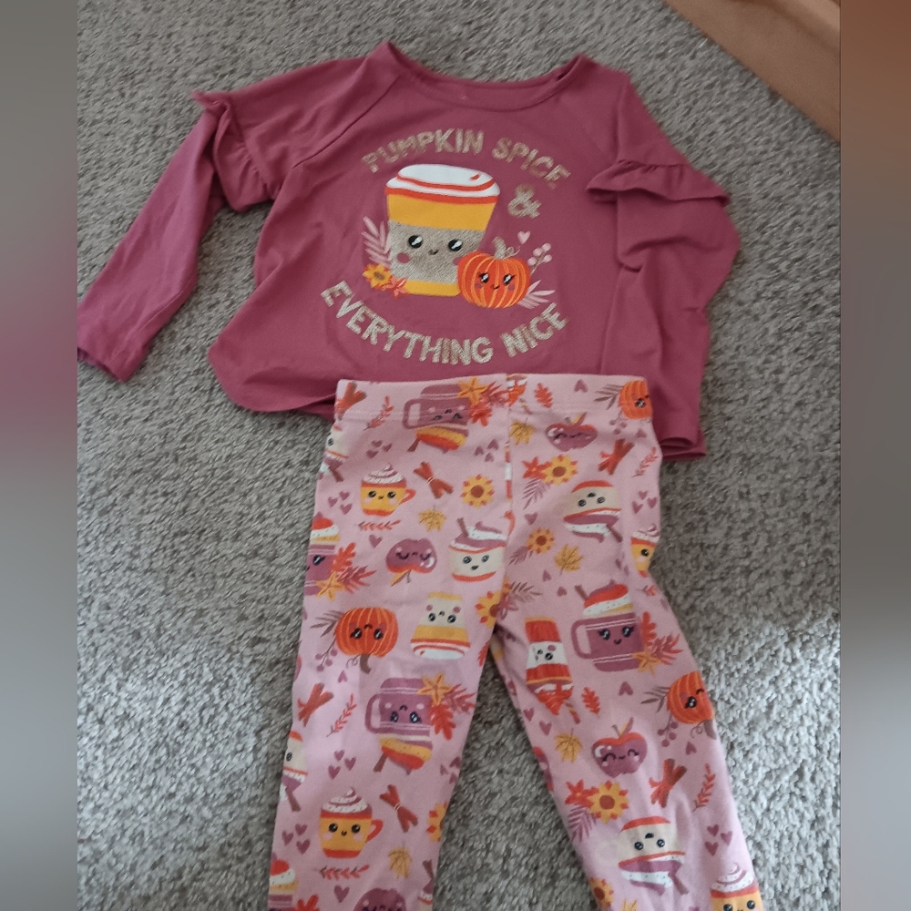 Girls Pumpkin Spice Outfit